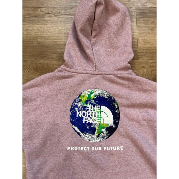 The North Face Youth Girls Size S Protect Our Future Limited Edition Pink Hoodie - Picture 8 of 9